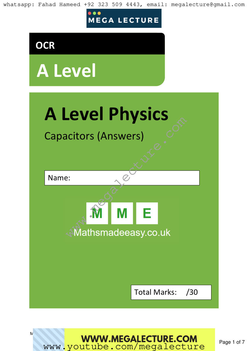 Page 1 of Answers