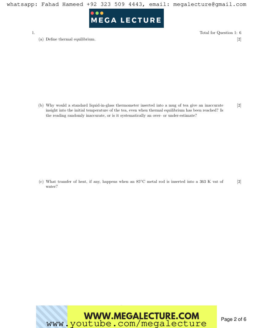Page 2 of Questions