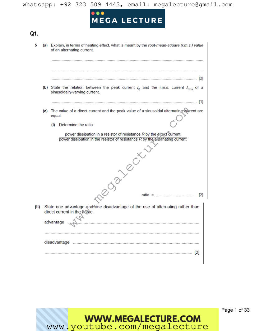 Page 1 of Worksheet