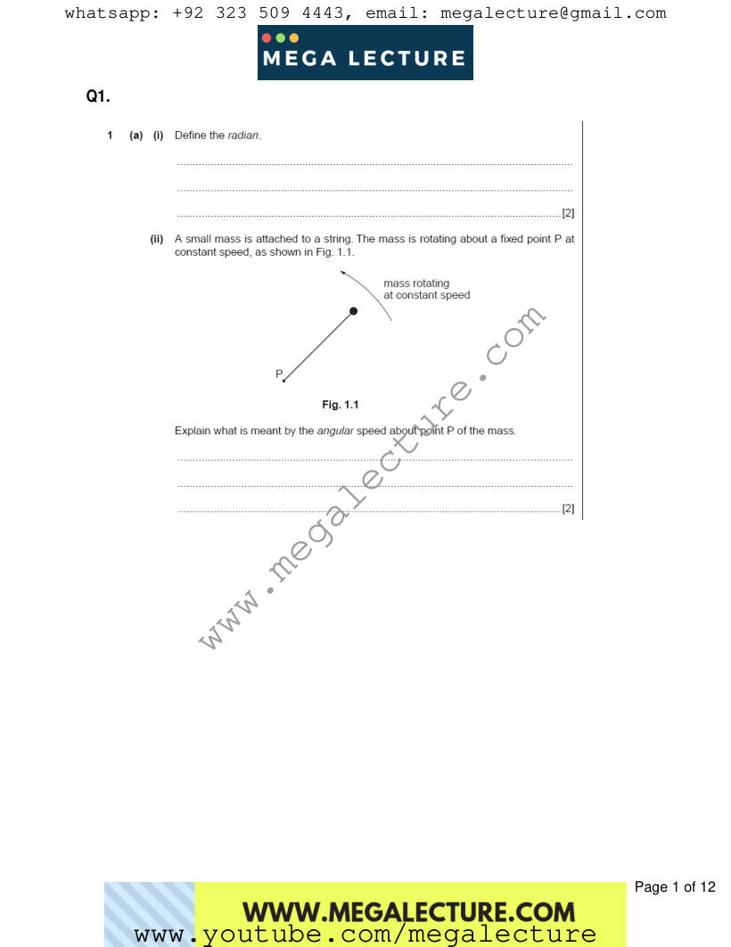 Page 1 of Worksheet