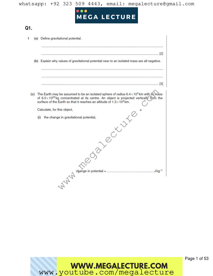 Page 1 of Worksheet