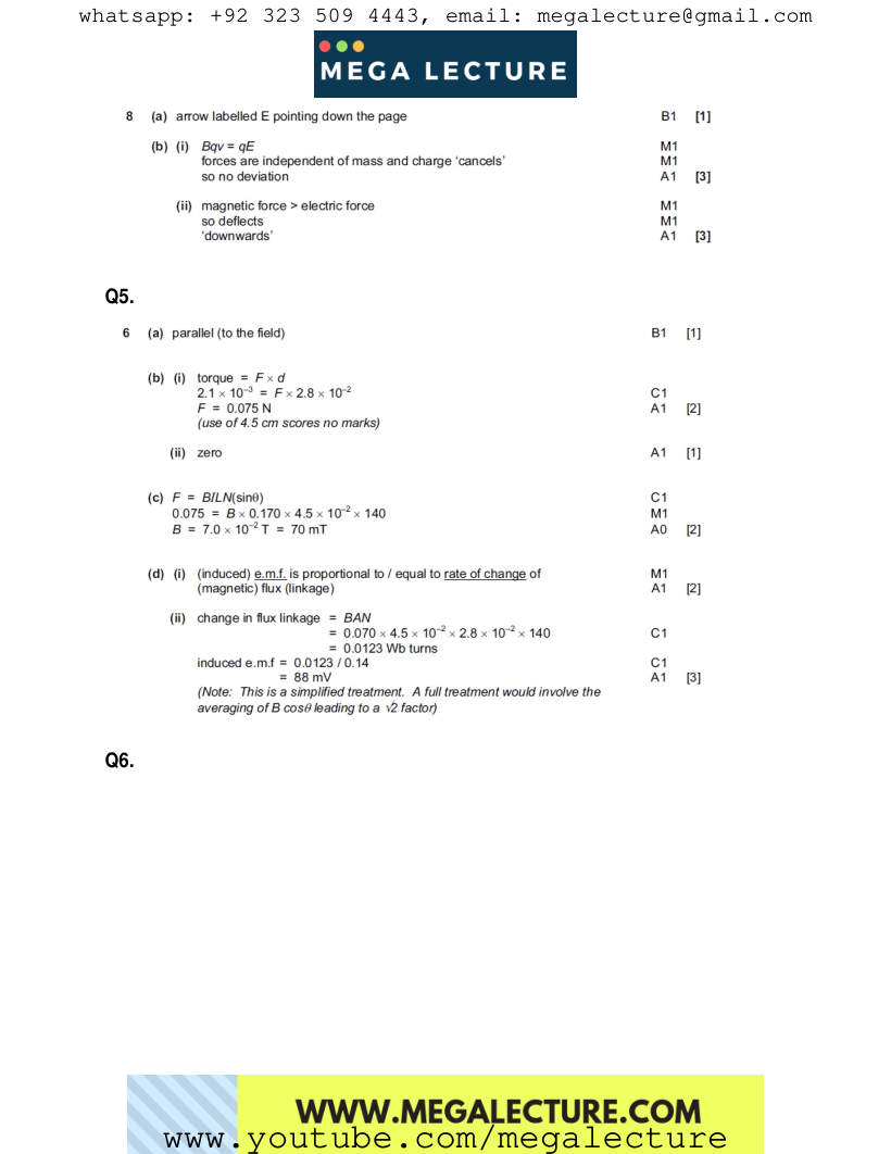 Page 2 of Marking scheme