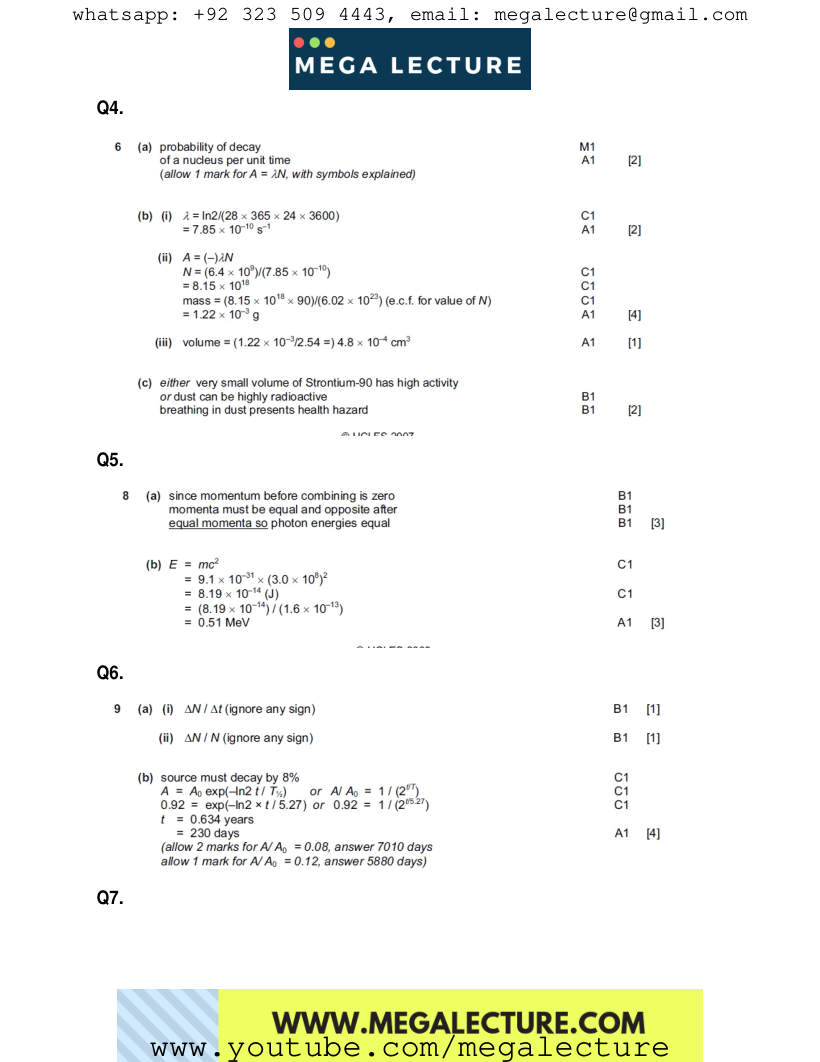 Page 2 of Marking scheme