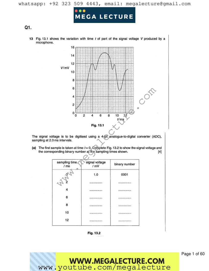 Page 1 of Worksheet