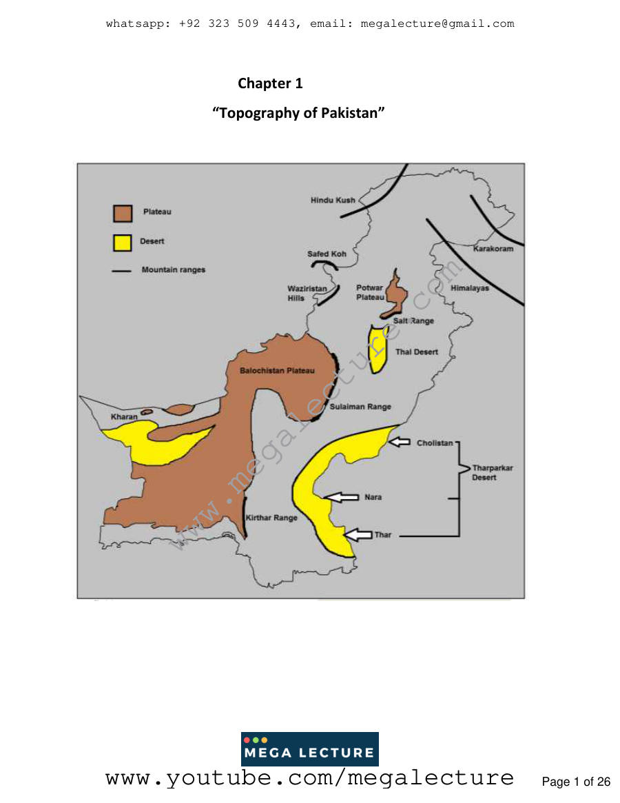 Page 1 of Chapter 1 Topography