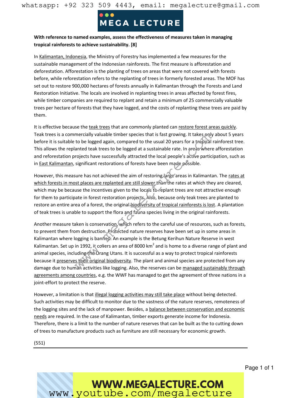 Page 1 of Geography MCQs