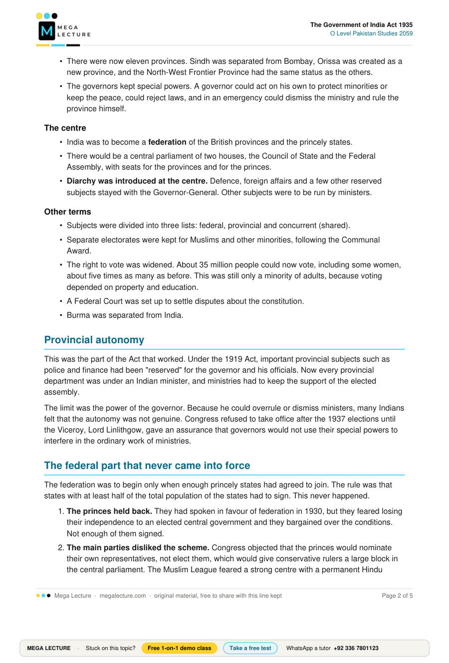 Page 2 of The Government of India Act 1935