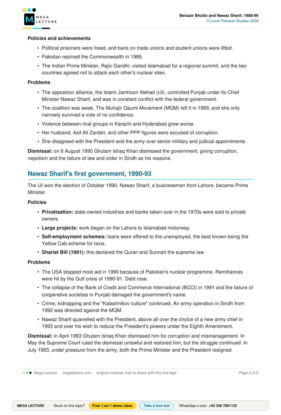 Page 2 of Benazir Bhutto and Nawaz Sharif, 1988-99