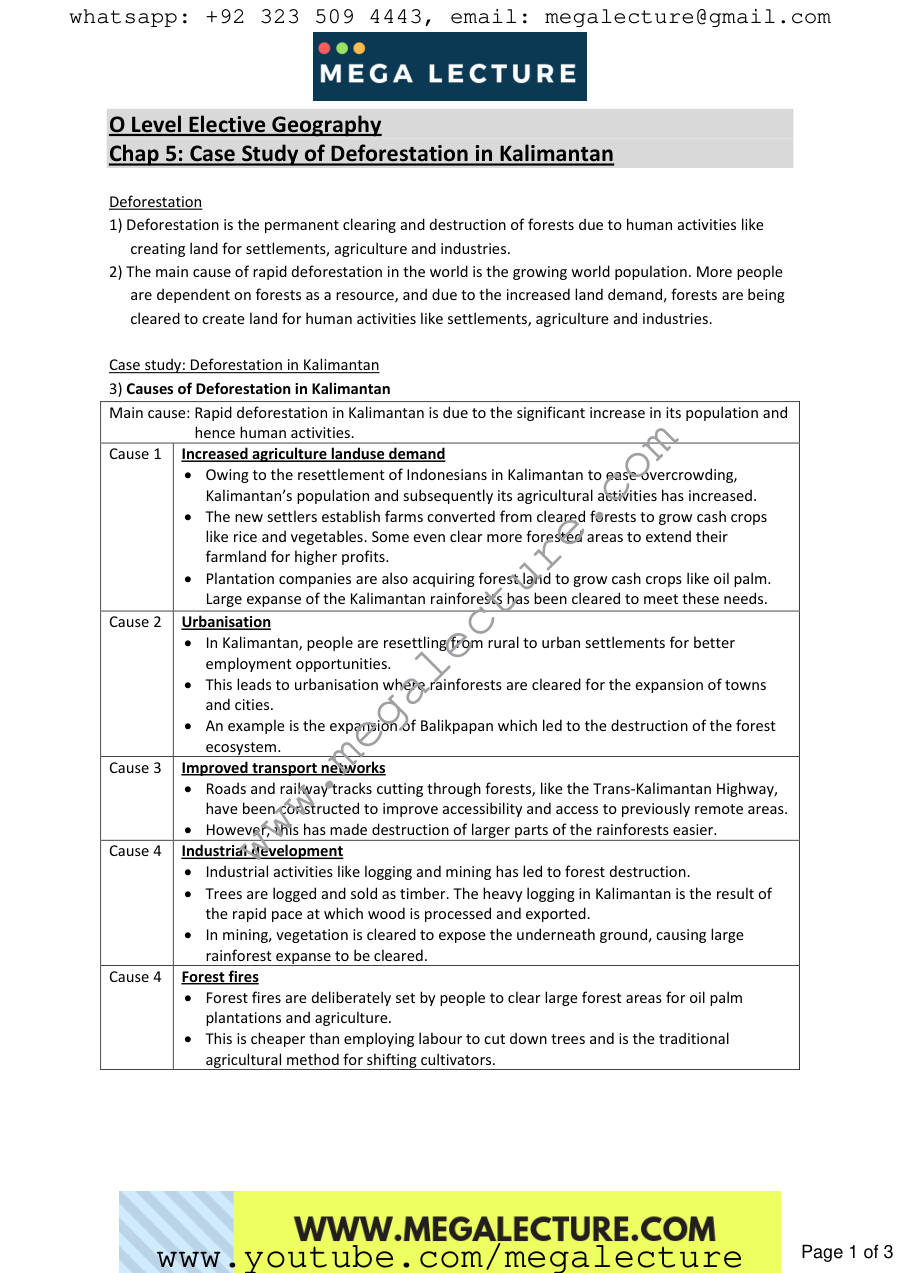 Page 1 of Geography Chapter 5