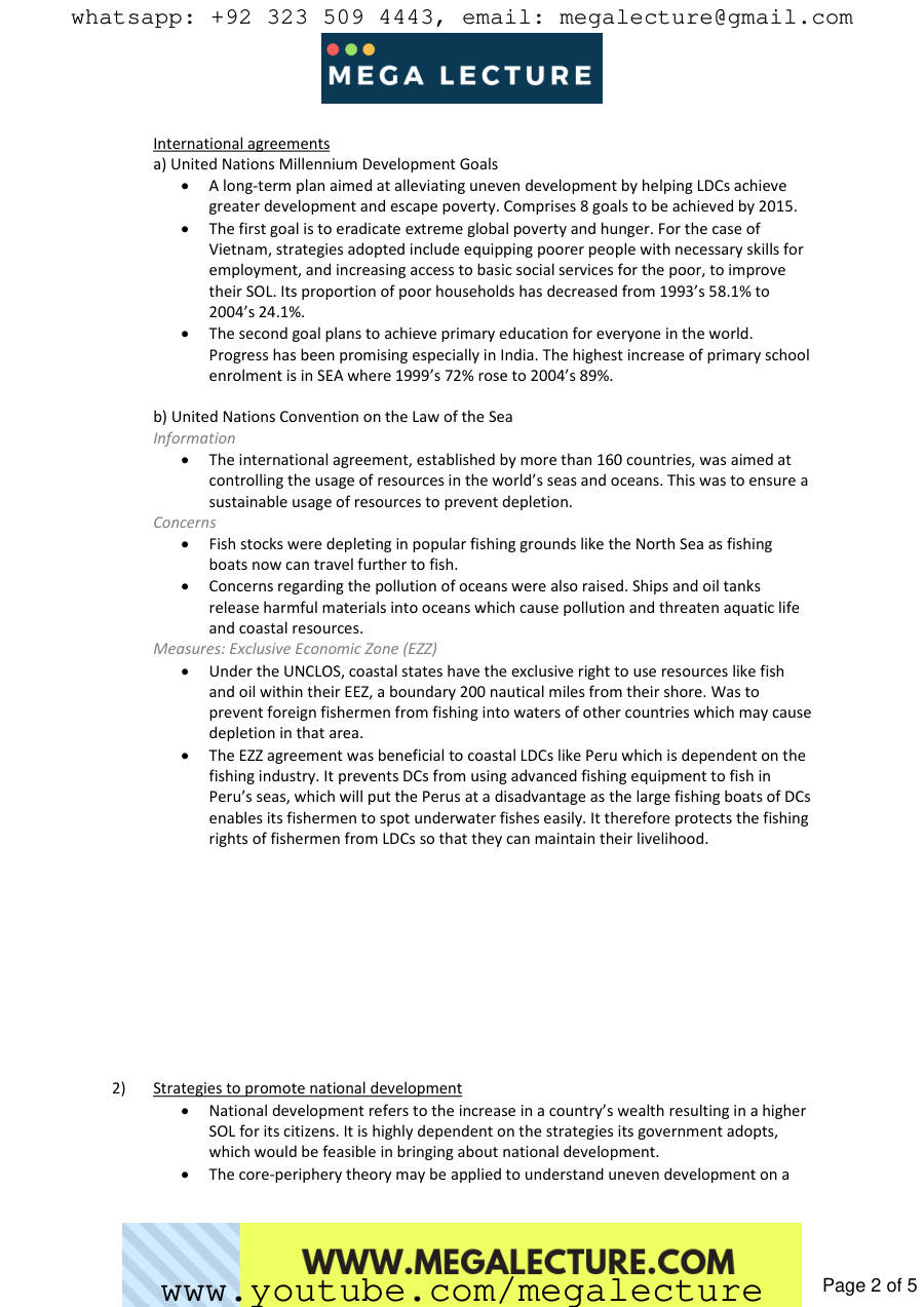 Page 2 of Geography Chapter 10
