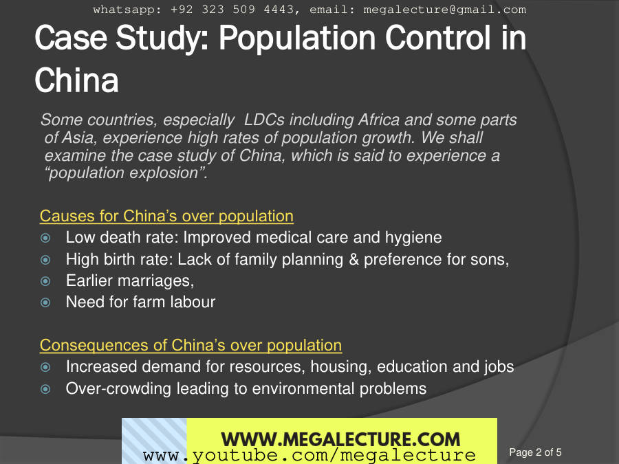 Page 2 of Population Control In Less Developed Regions