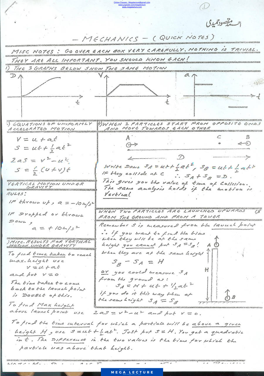 Page 1 of A Level Maths M1
