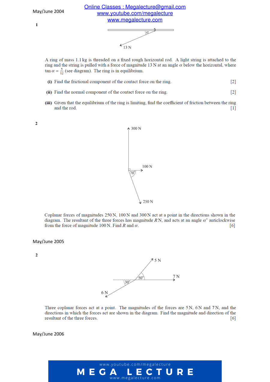 Page 2 of Chapter 1: Forces And Equilibrium
