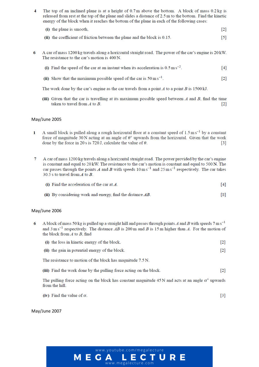 Page 2 of Chapter 4: Energy Work And Power