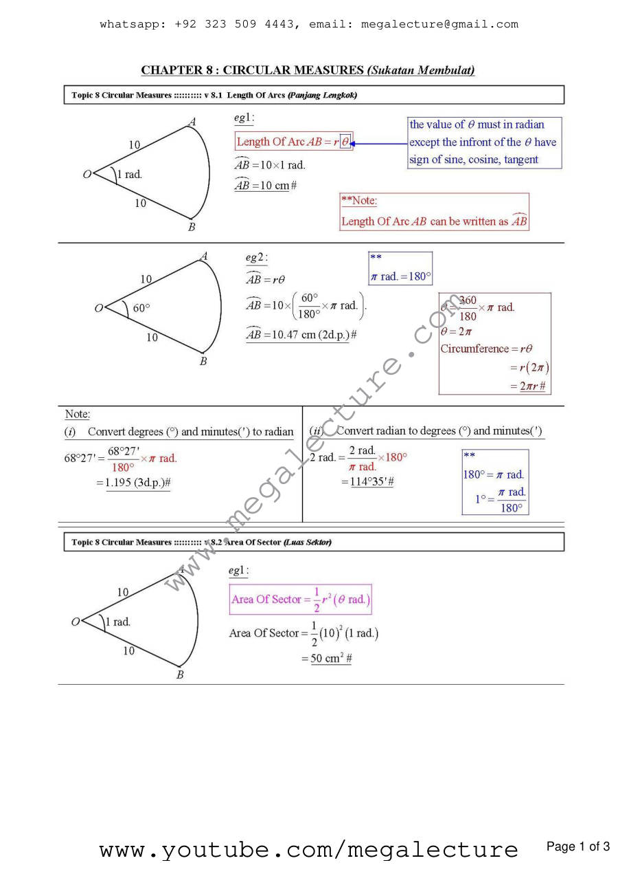 Page 1 of Circular Measure