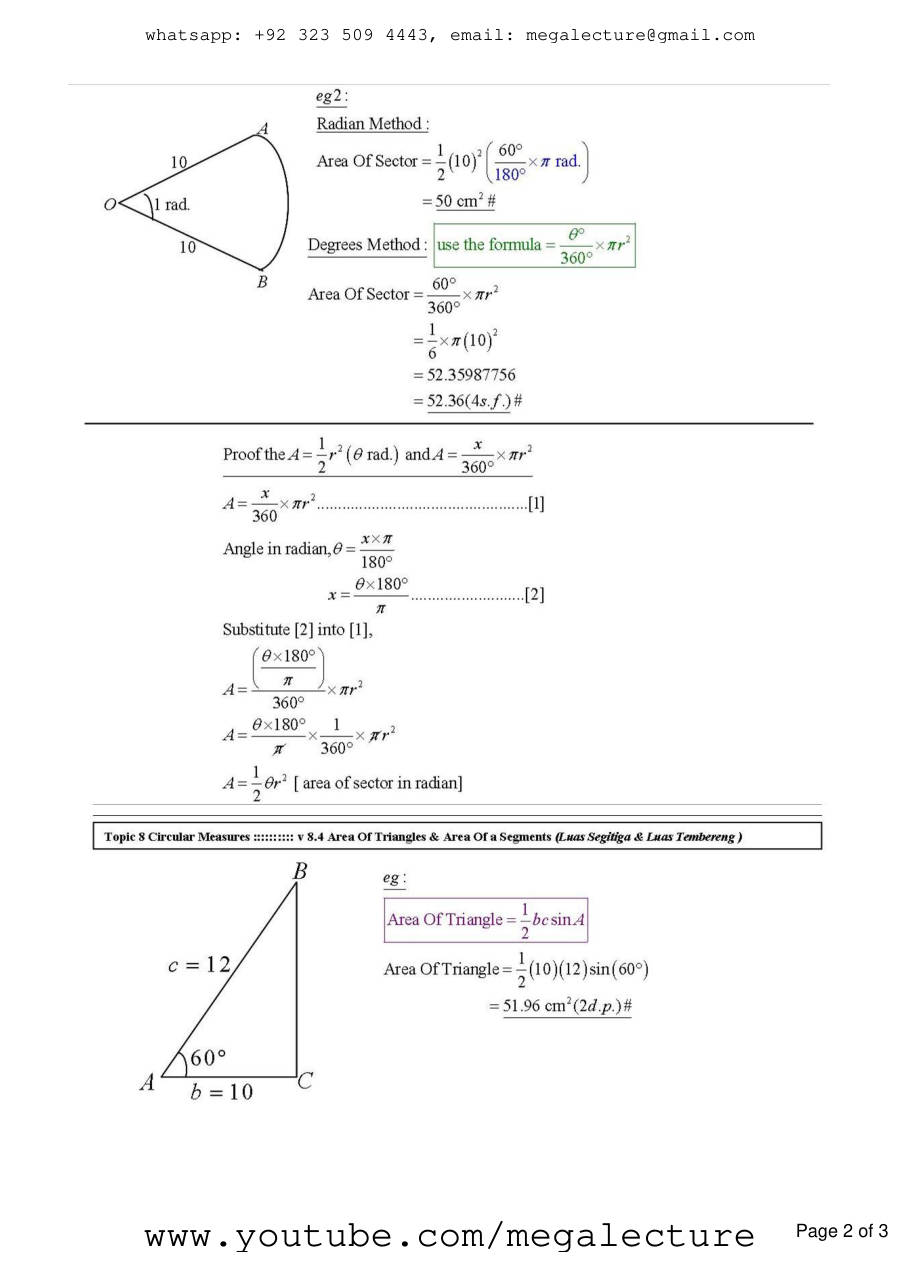 Page 2 of Circular Measure