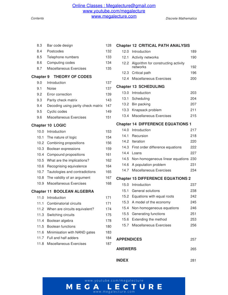 Page 2 of Discrete Contents