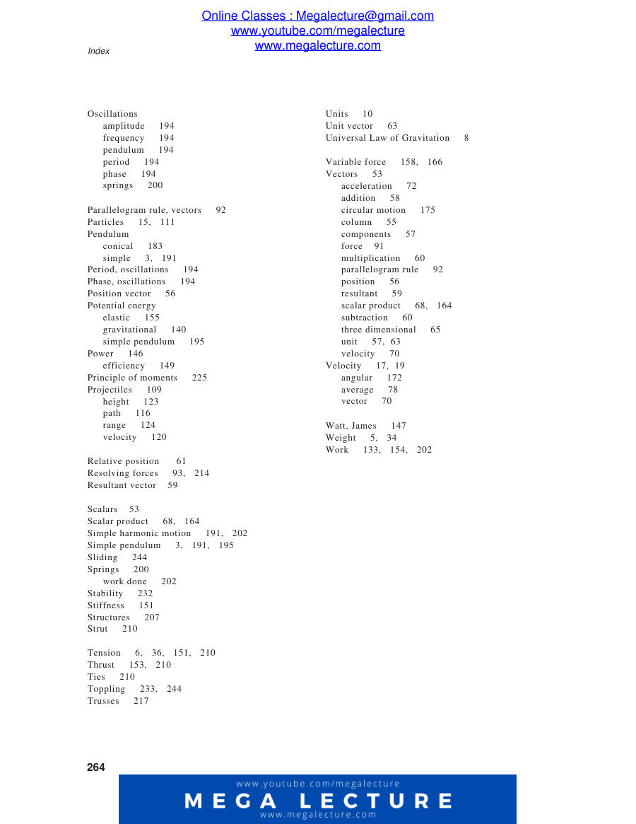 Page 2 of Mechanics Index