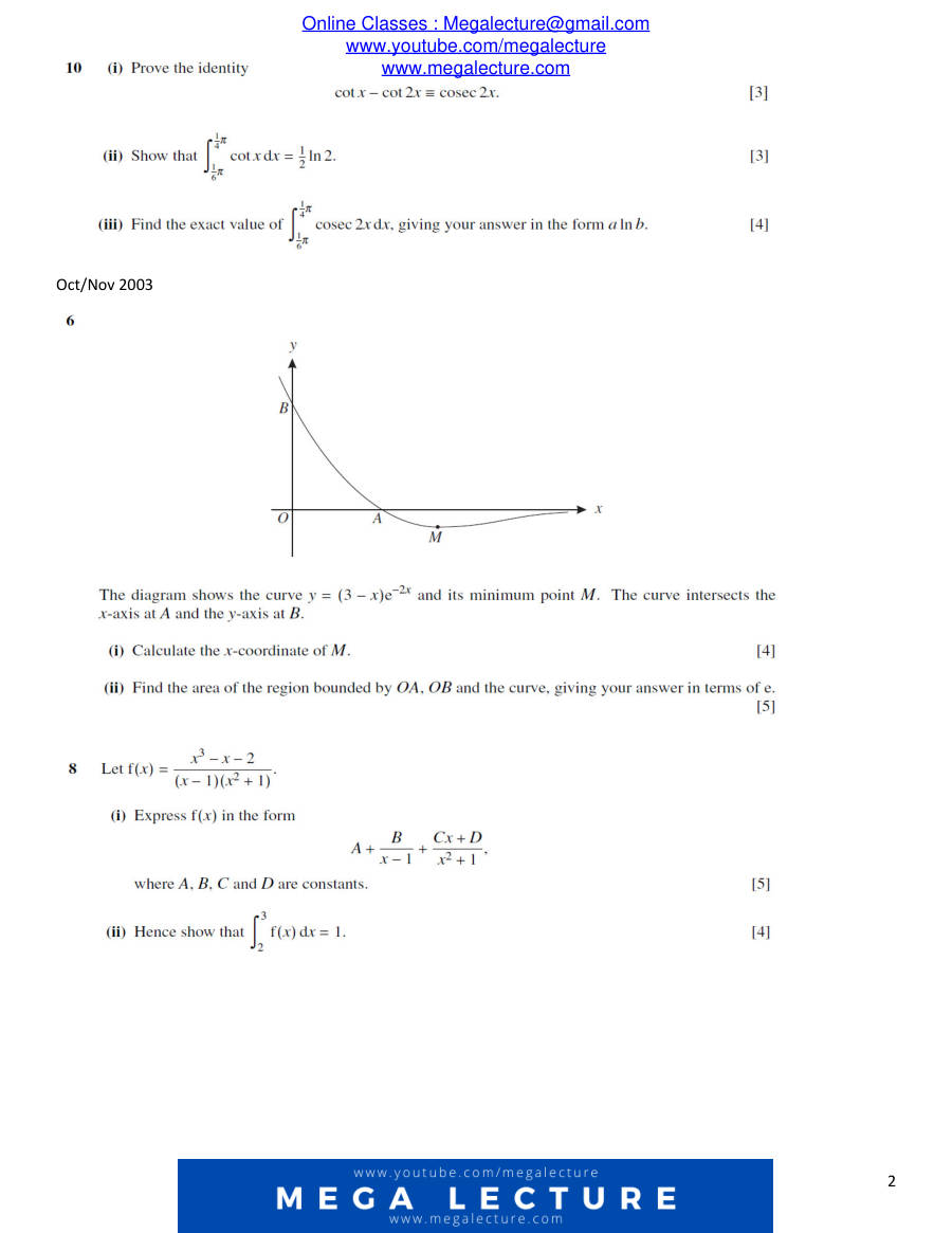 Page 2 of Chapter 5: Integration