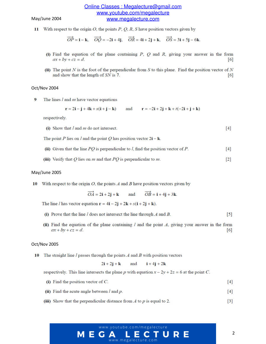 Page 2 of Chapter 7: Vectors