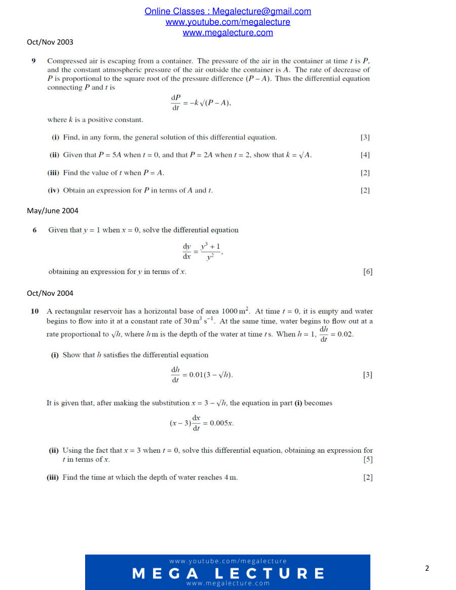Page 2 of Chapter 8: Differential Equations