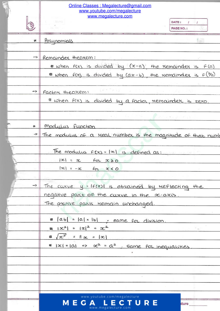 Page 1 of P3 Notes