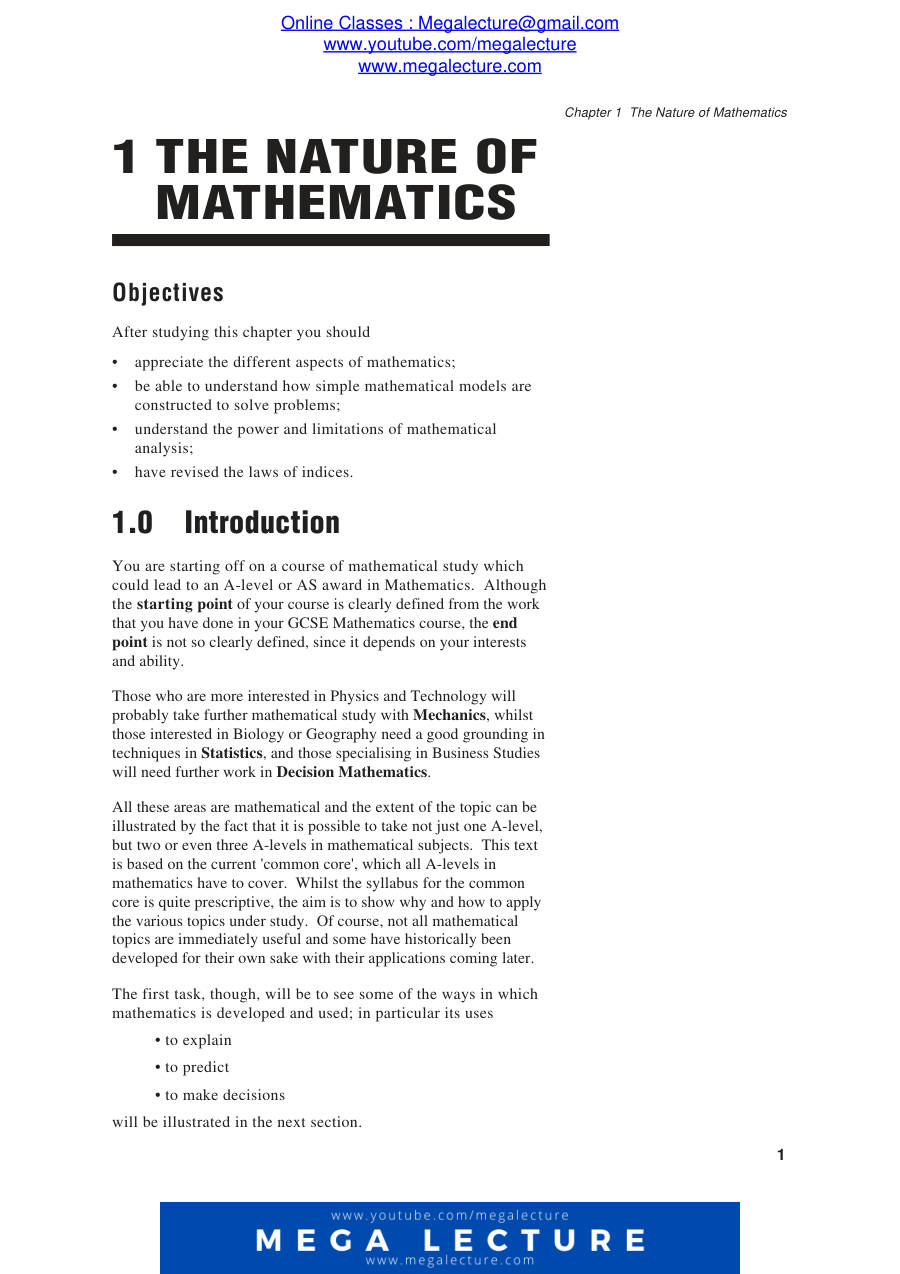 Page 1 of Chapter 1