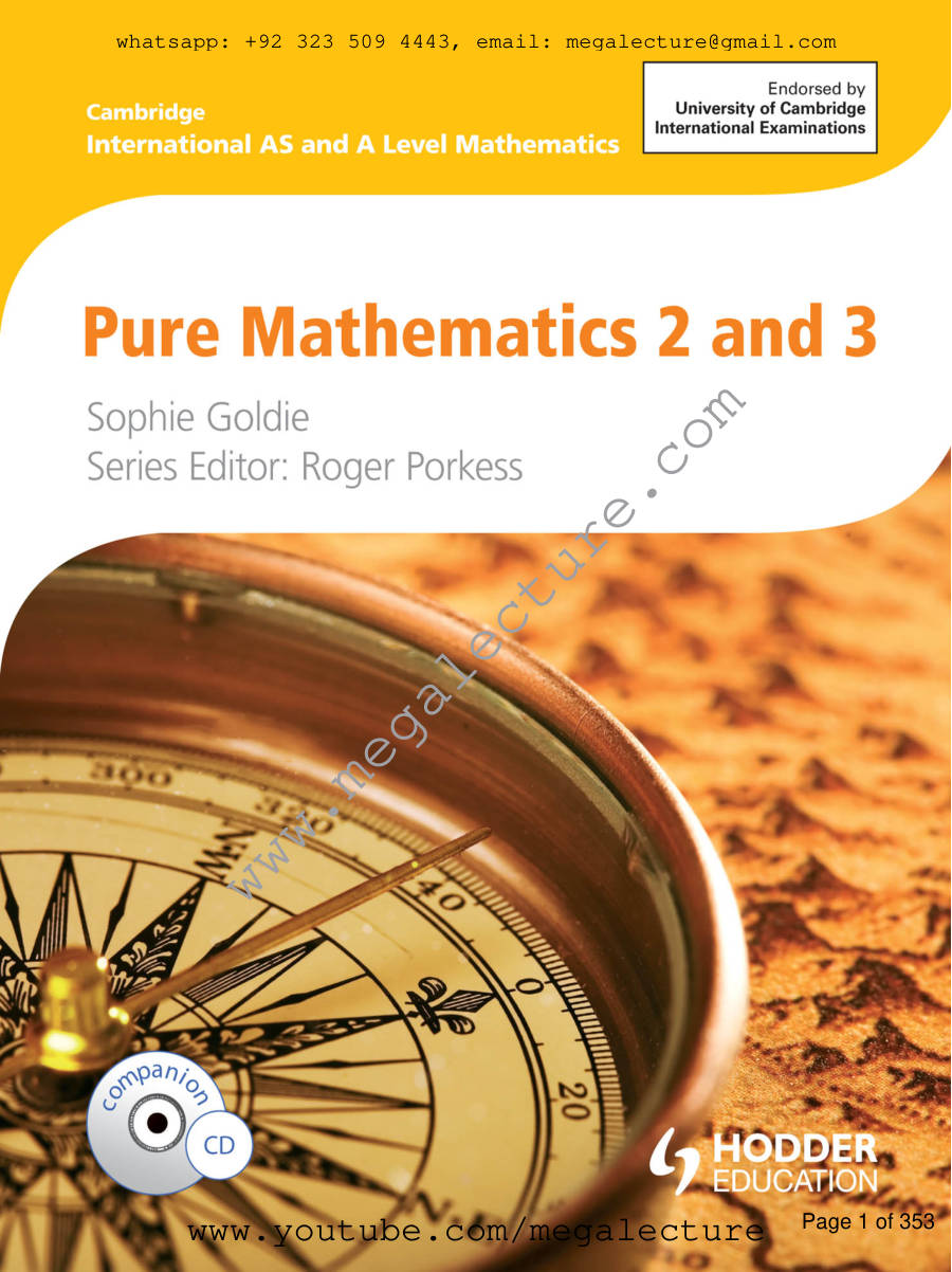 Page 1 of Pure Mathematics 2
