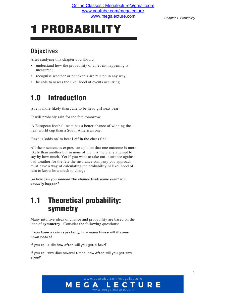 Page 1 of Chapter 1