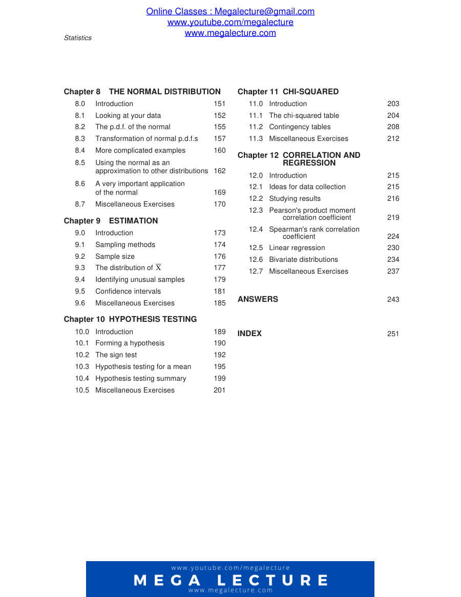 Page 2 of Stats Contents