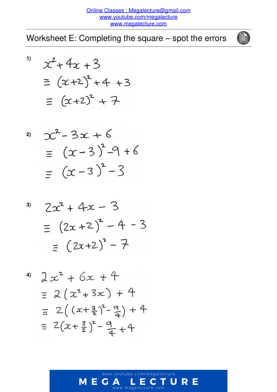 Page 1 of WkshtE