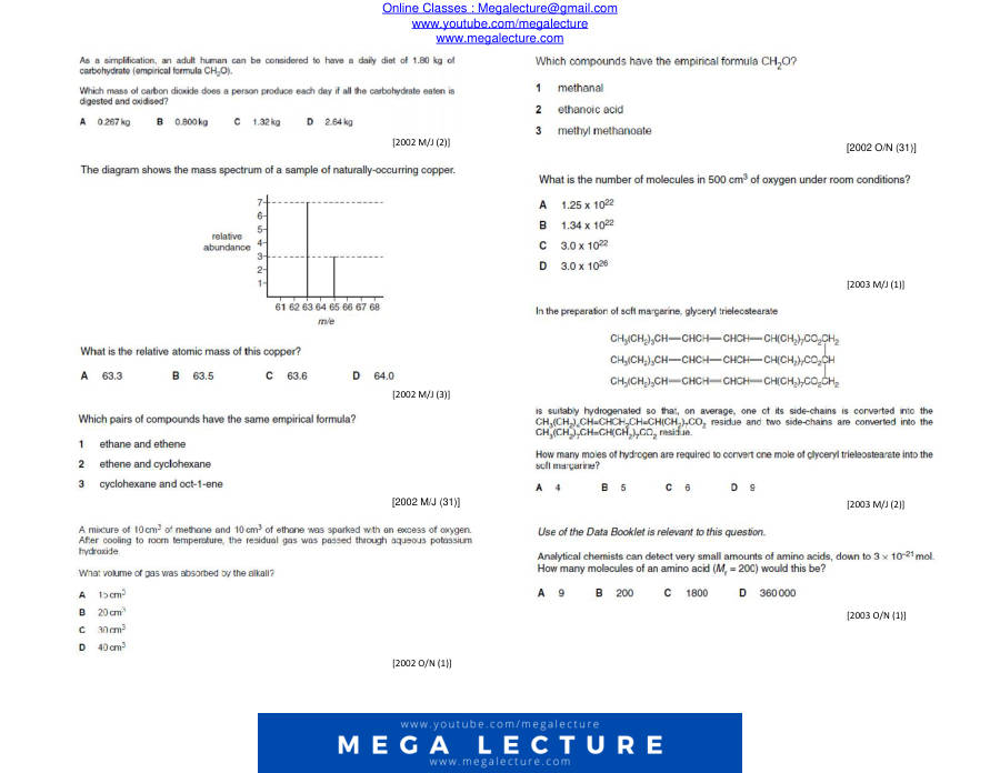 Page 2 of Atoms Molecules And Stoichiometry 2