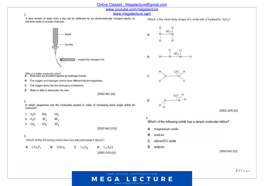 Page 2 of Chemical Bonding 2