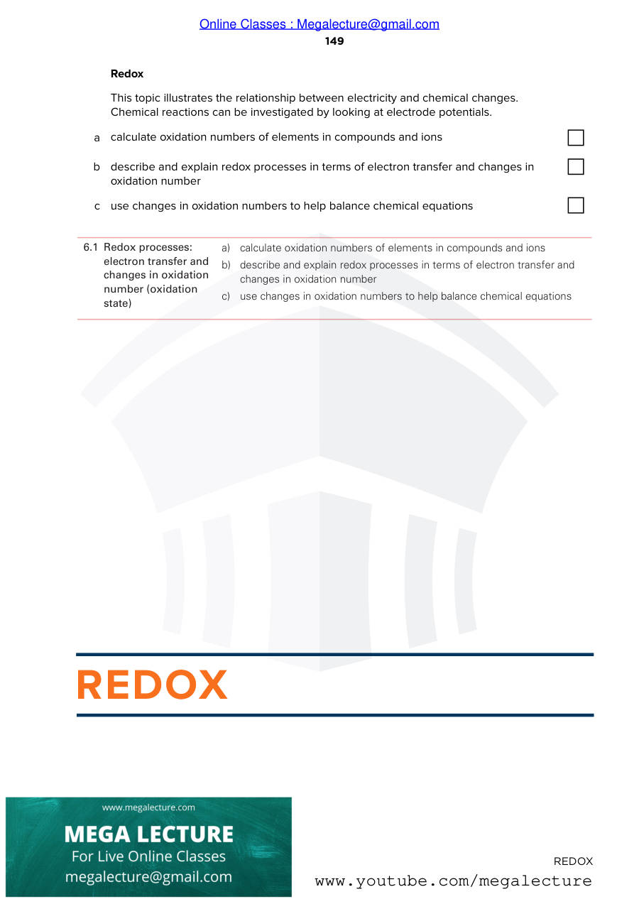 Page 1 of Redox Notes