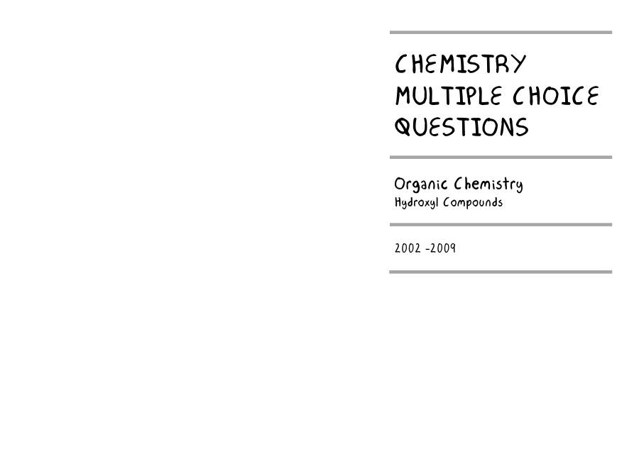 Page 1 of Hydroxyl Compounds