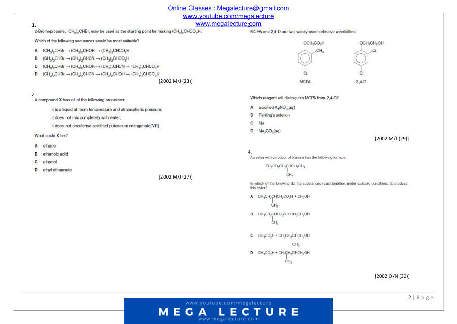 Page 2 of Carboxylic Acids And Derivatives 1