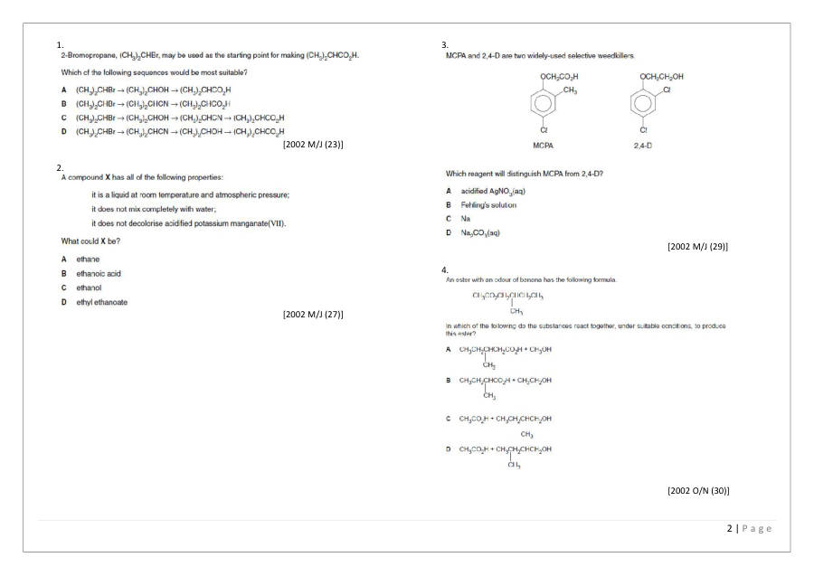 Page 2 of Carboxylic Acids And Derivatives