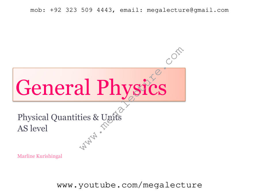 Page 1 of Physical Quantities Units