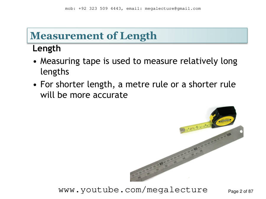 Page 2 of Measurement Techniques