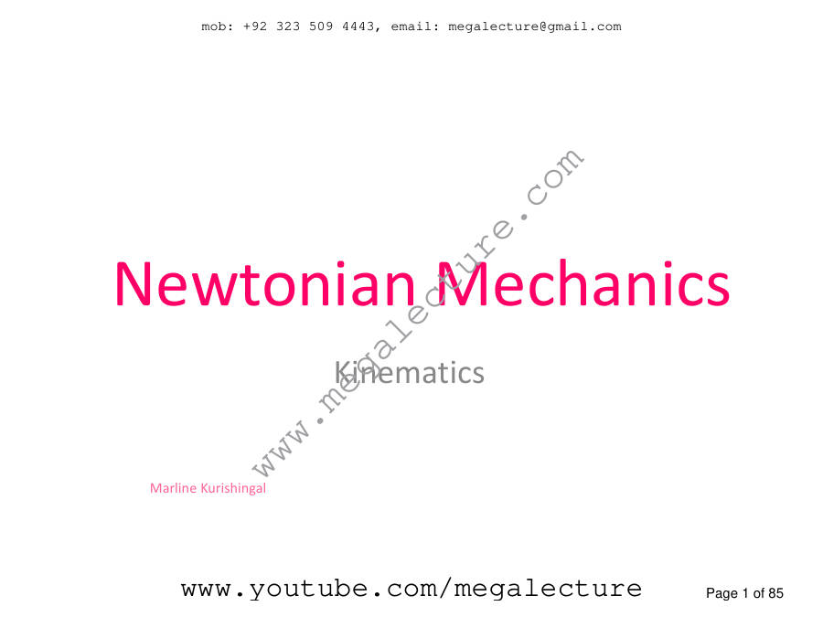 Page 1 of Kinematics