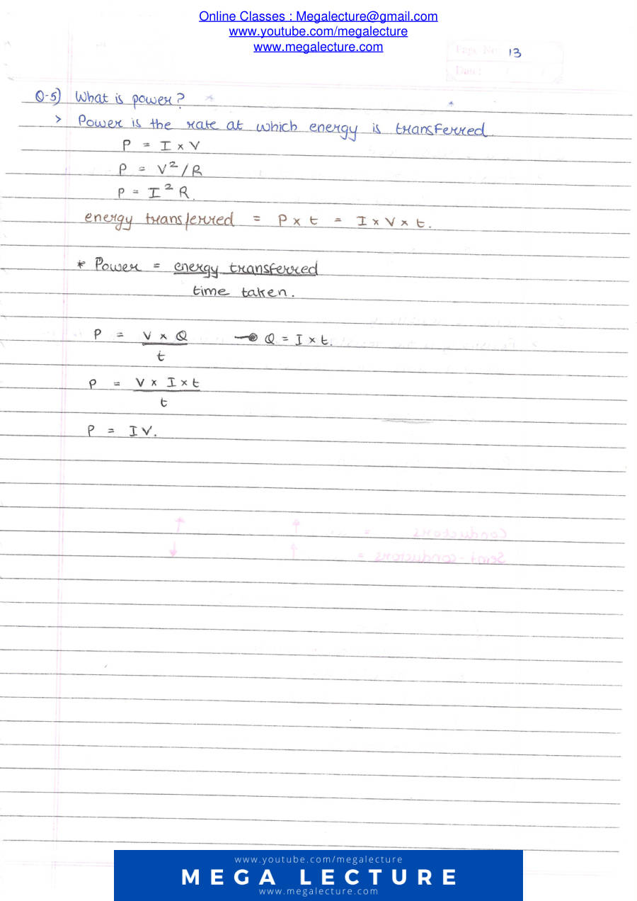 Page 2 of Electric Current P.D. And Resistance