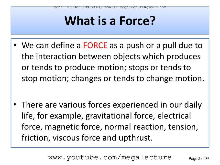 Page 2 of Forces Density And Pressure