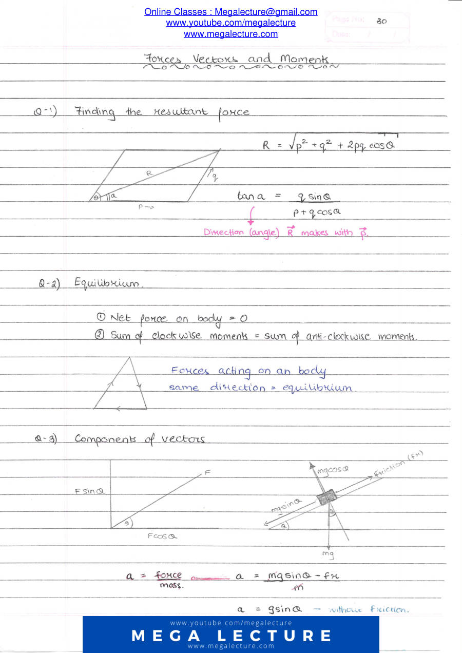 Page 1 of Forces Vectors And Moments