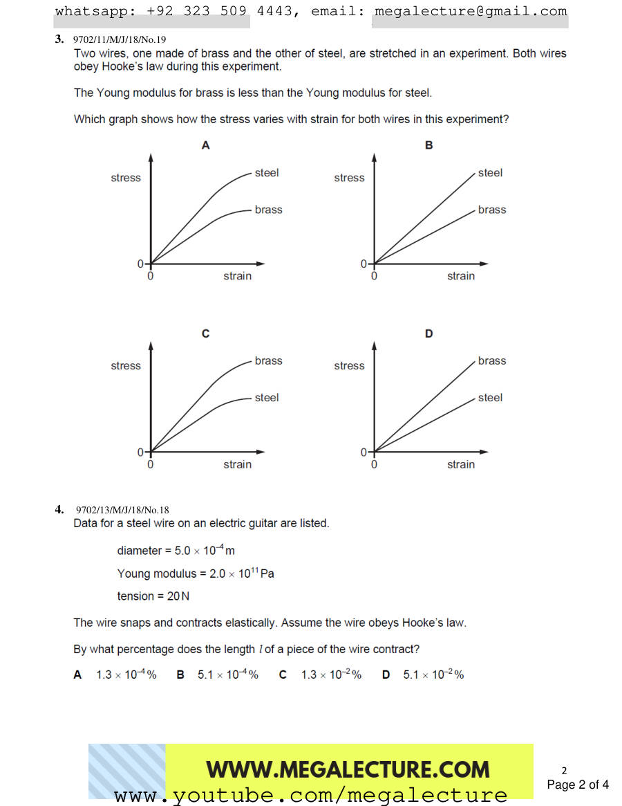 Page 2 of Deformation Of Solids — MCQs