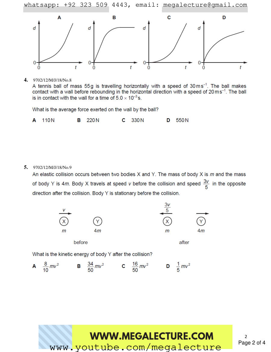 Page 2 of Dynamics — MCQs