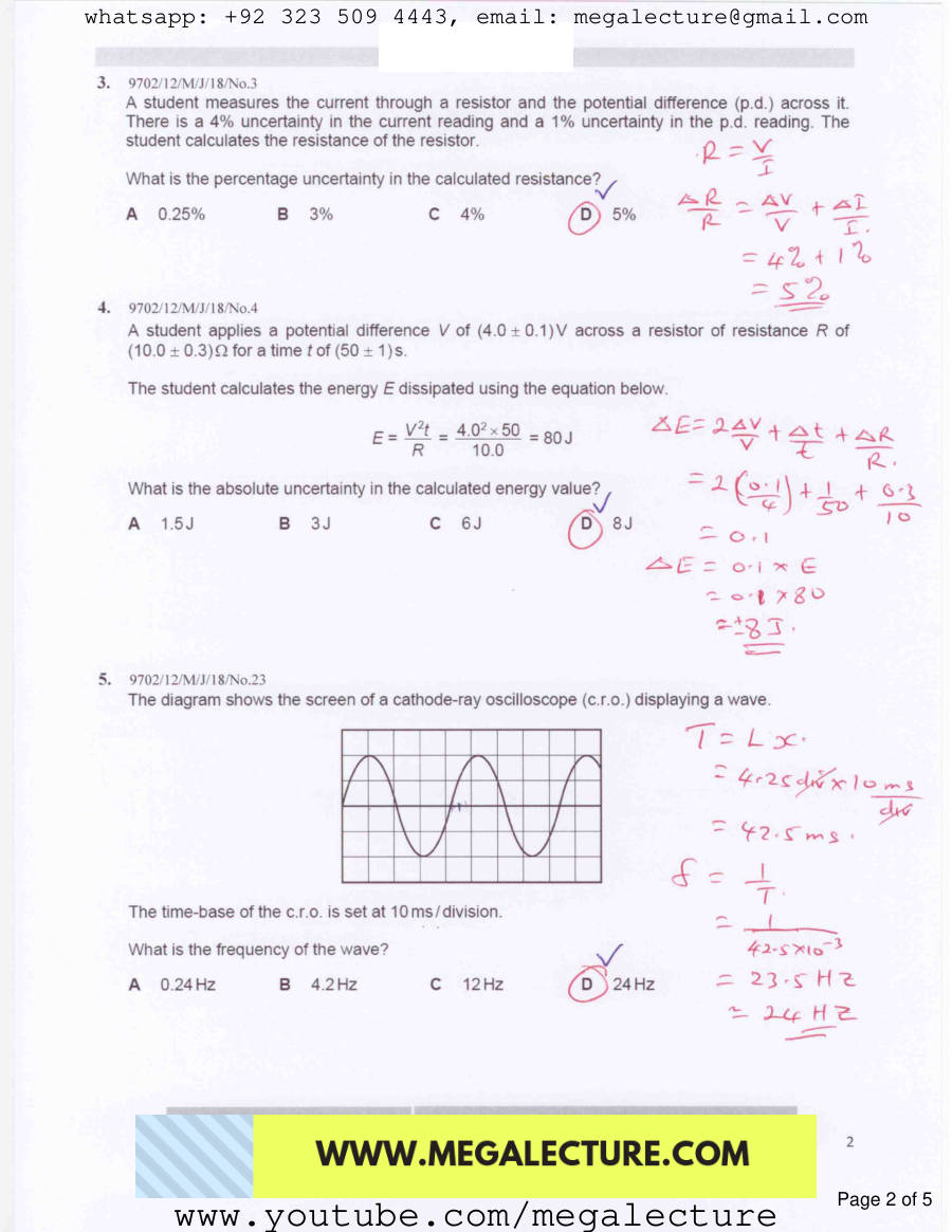 Page 2 of Measurements Techniques — MCQs