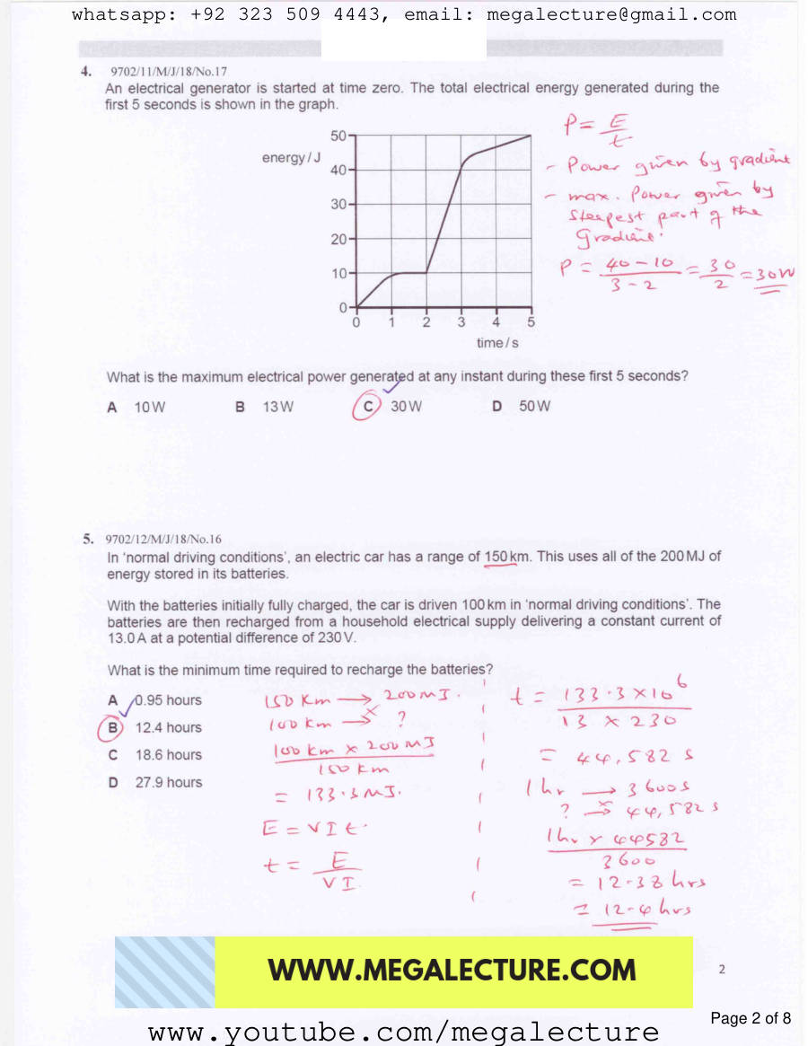 Page 2 of Work Energy And Power — MCQs