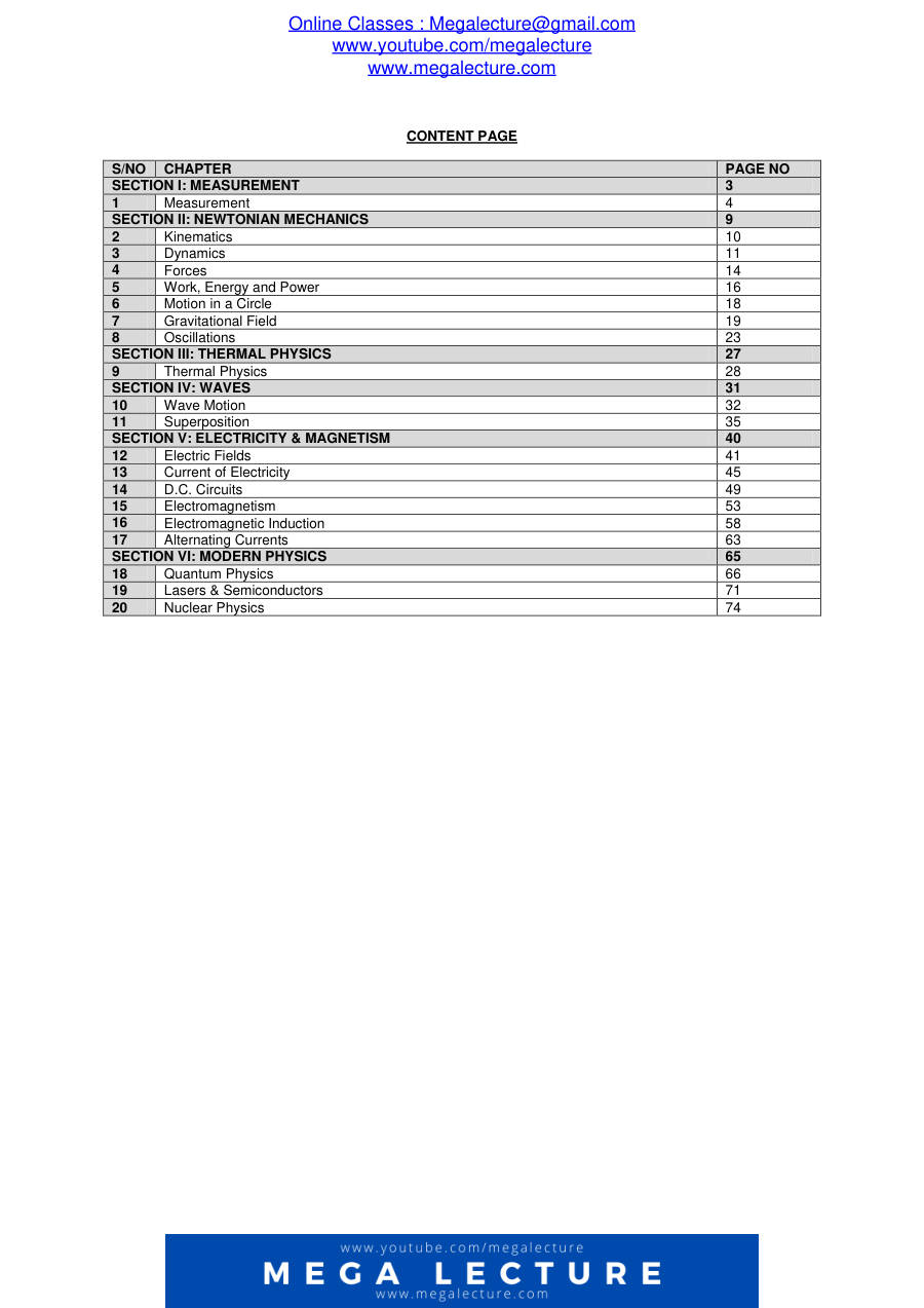 Page 1 of AS A Level Physics Notes Recommended 3