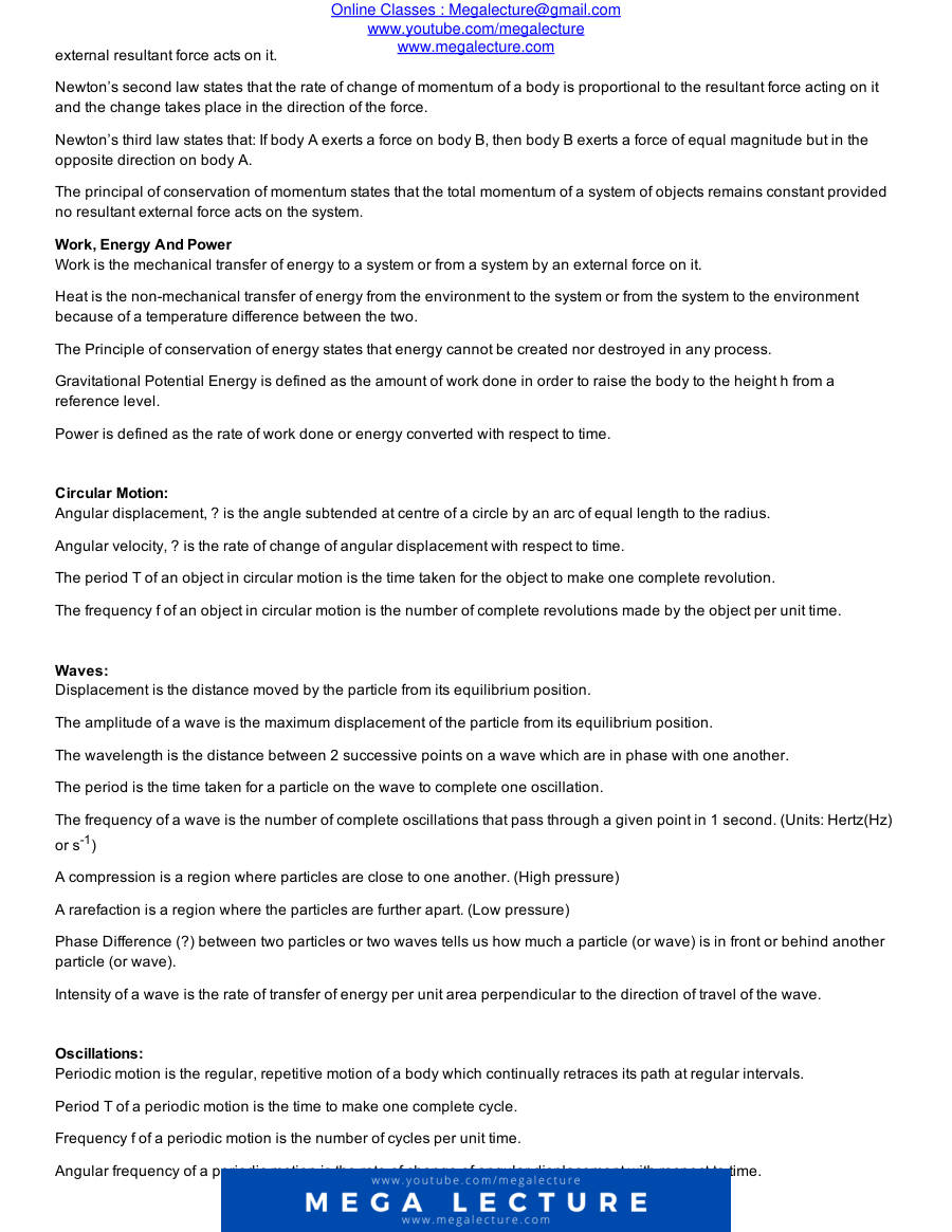 Page 2 of Complete A Level Physics Definitions