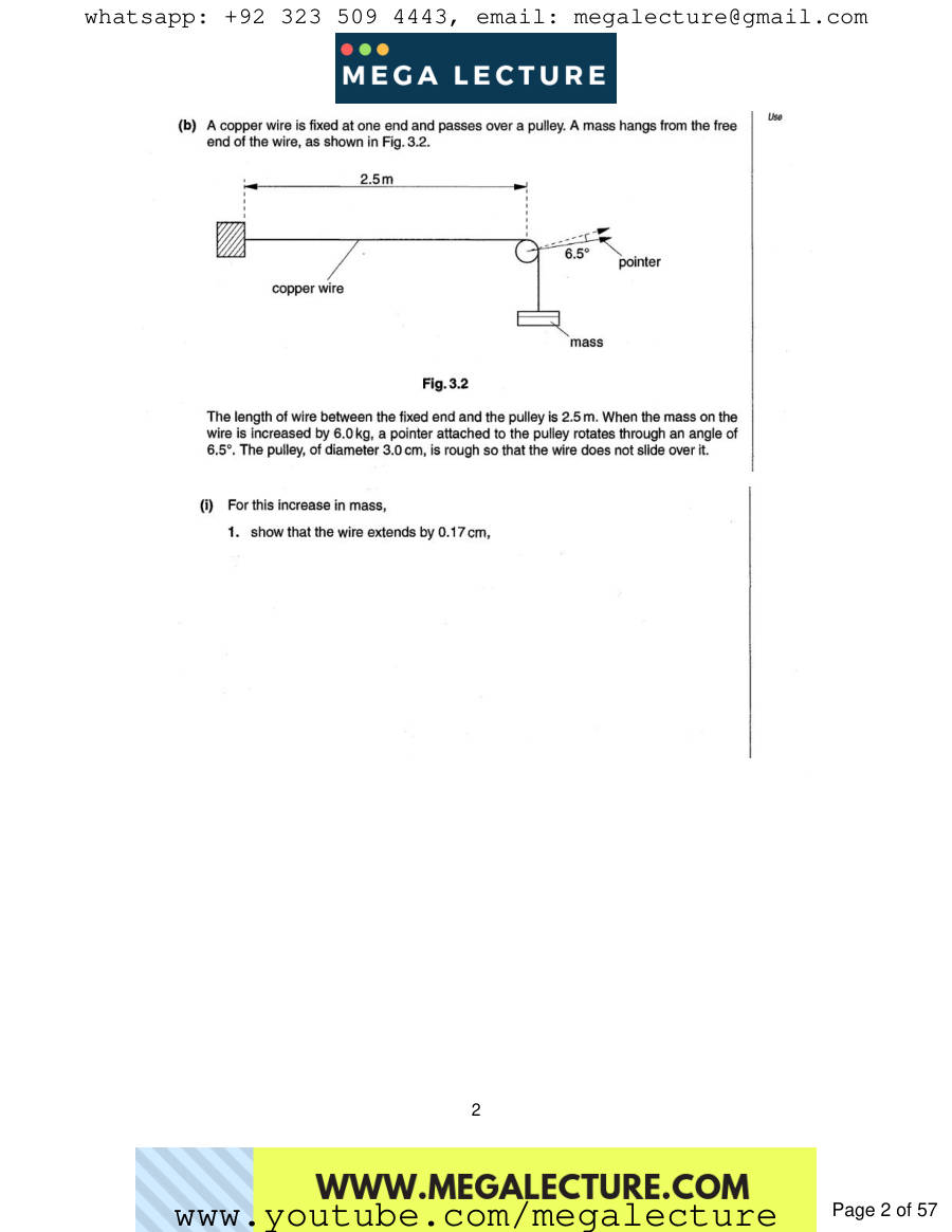 Page 2 of Deforming Solids — Questions